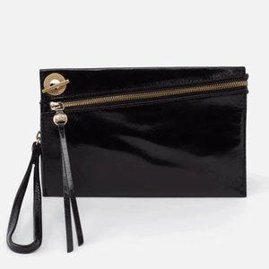 NWT New Hobo Link Wristlet Black Leather Retired Rare